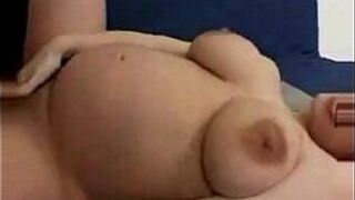 Hardcore sex with busty pregnant brunette huge tits! porn video